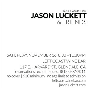 Jason Luckett @ Left Coast Wine Bar