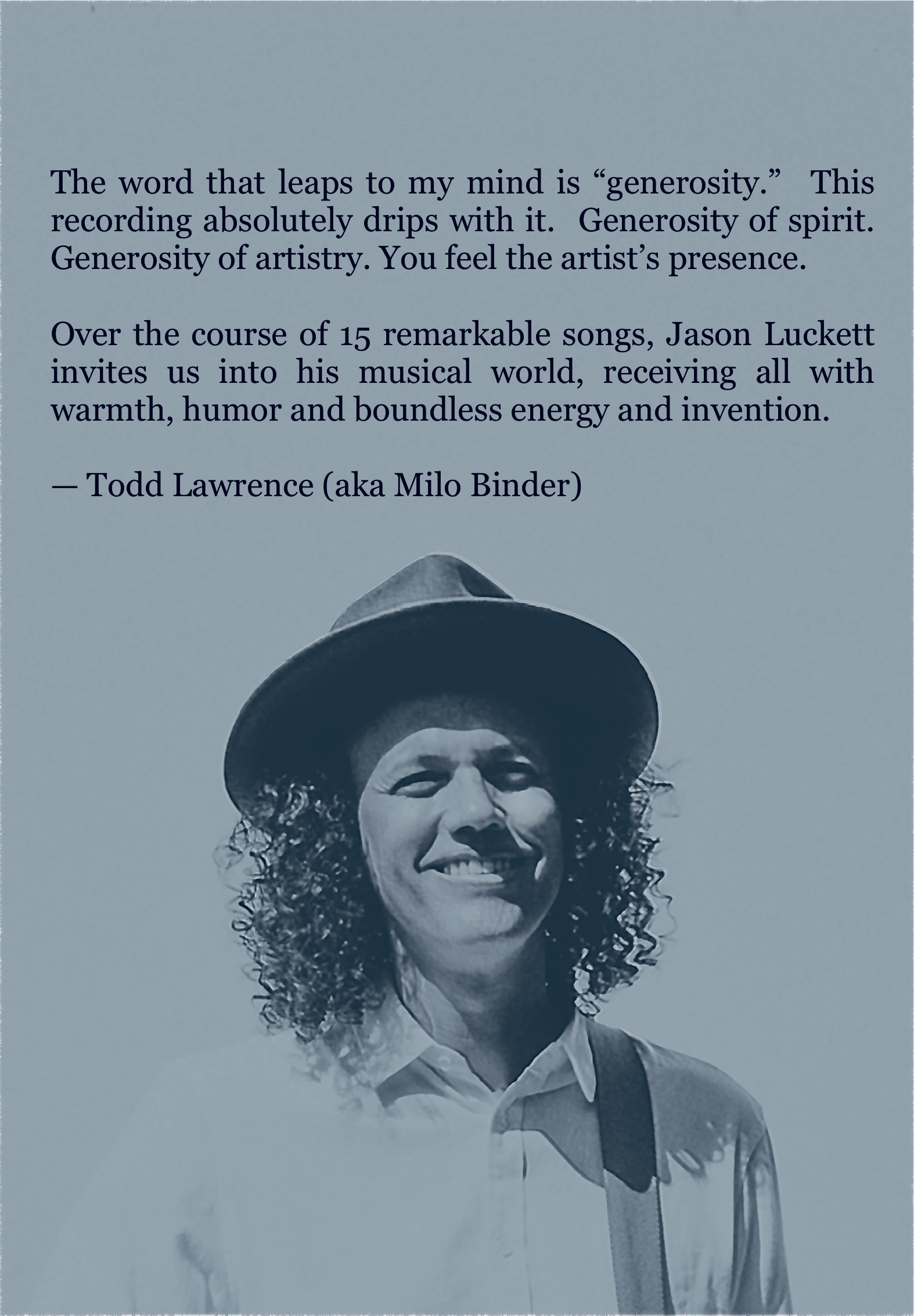Blurb Card with Todd Lawrence quote.