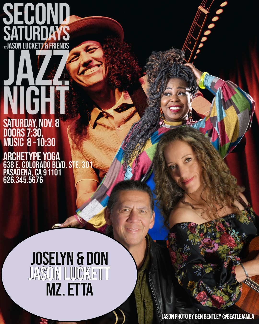 July Flyer for Second Saturdays Jazz Night