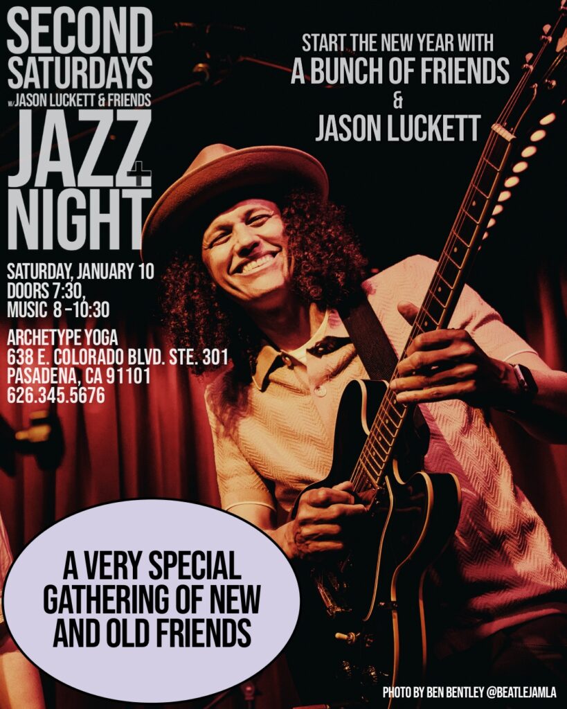 January Flyer for Second Saturdays Jazz Night