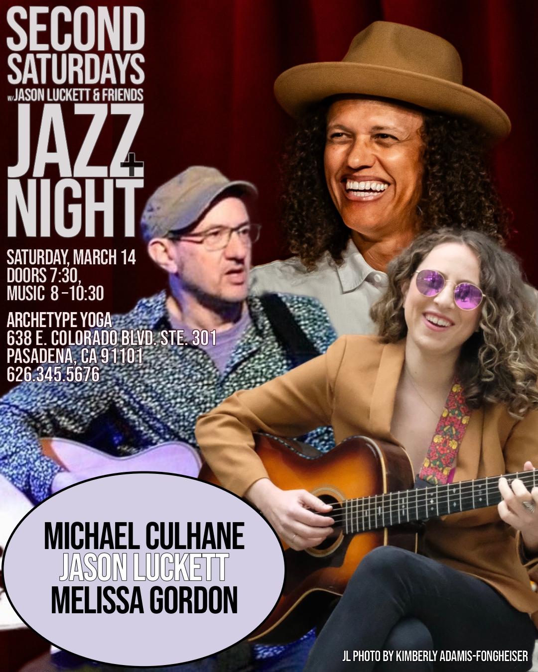 Flyer for Second Saturdays Jazz Night