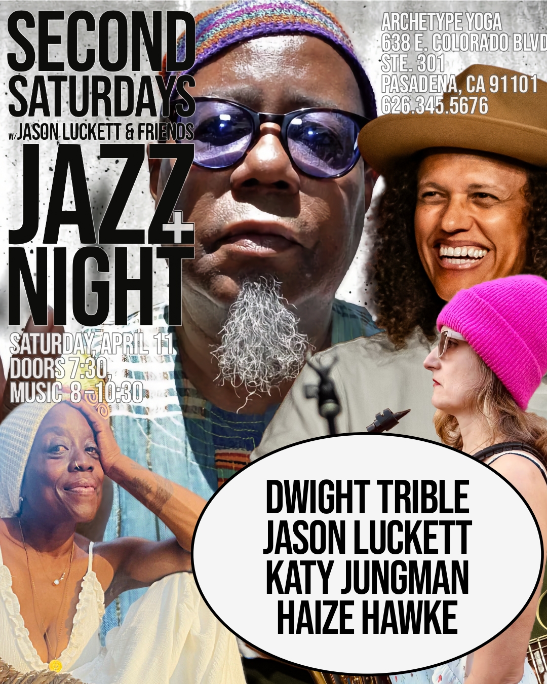 Flyer for Second Saturdays Jazz Night