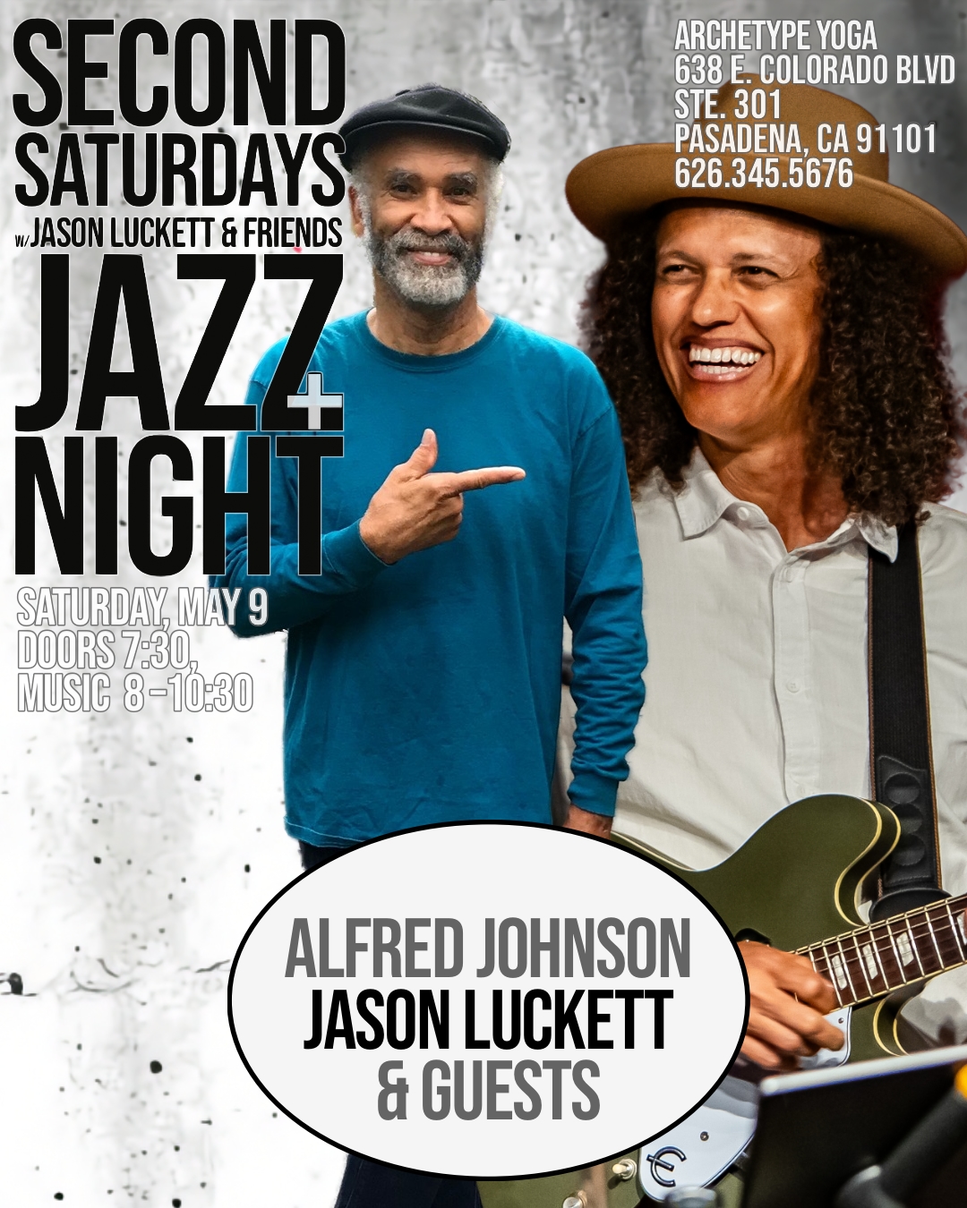 Flyer for Second Saturdays Jazz Night