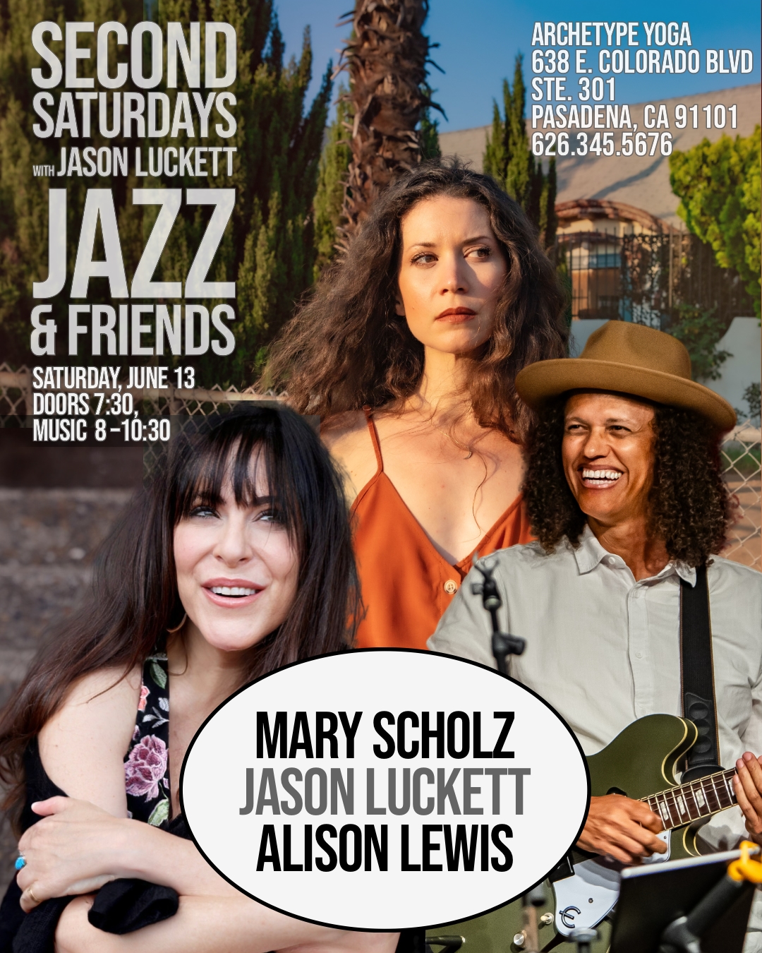 Flyer for Second Saturdays Jazz Night
