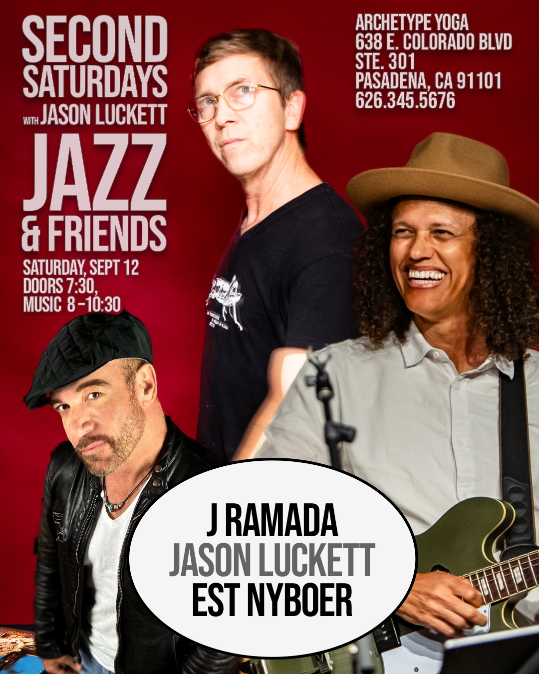 Flyer for Second Saturdays Jazz Night