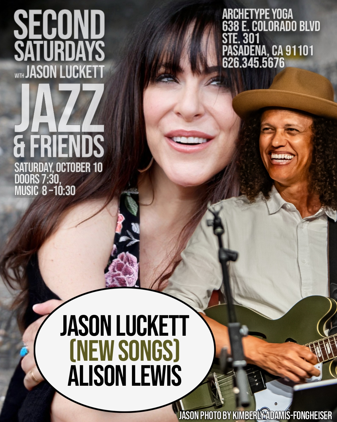 Flyer for Second Saturdays Jazz Night